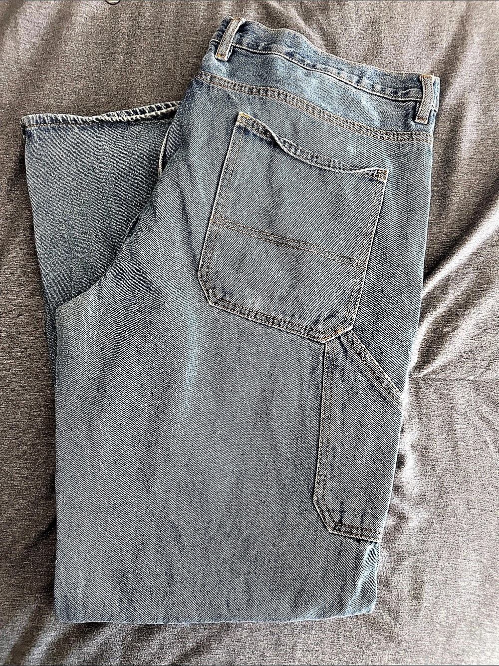 Blue Mountain Relaxed Fit Denim Utility Carpenter Jeans Carpenter Jeans Waist 38